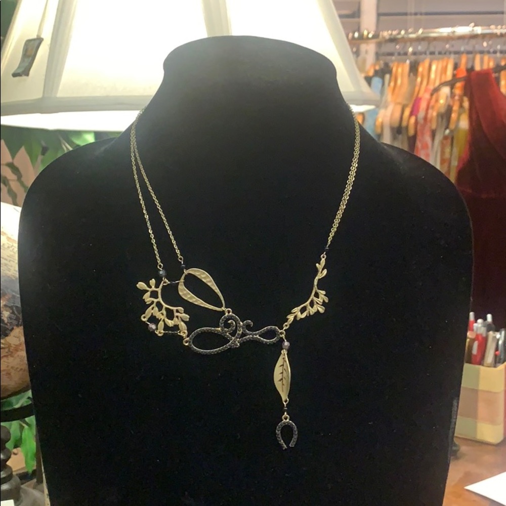 Black and gold necklace